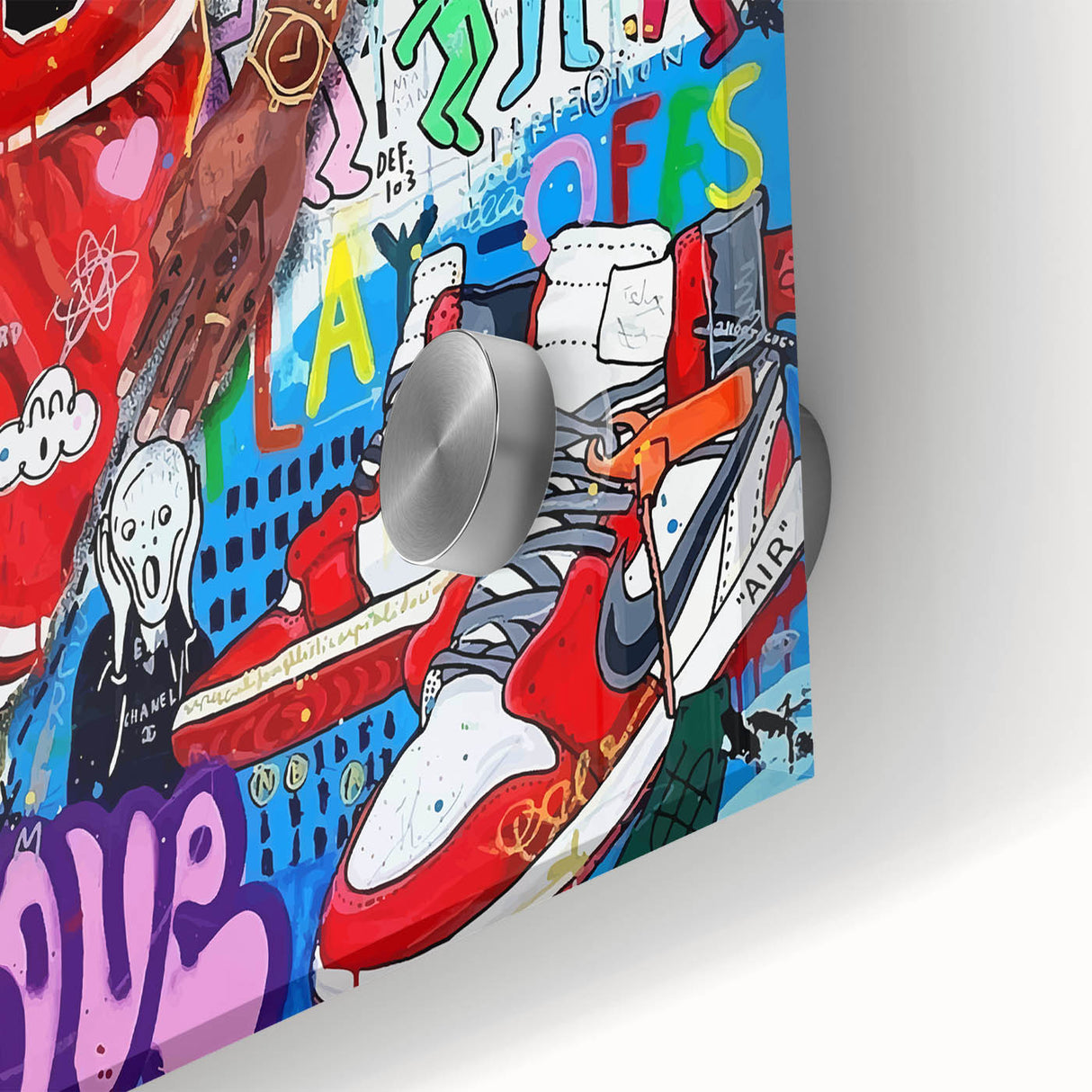 Vibrant Pop Art Wall Art – Colorful Michael Jordan Canvas