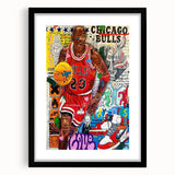 Vibrant Pop Art Wall Art – Colorful Michael Jordan Canvas