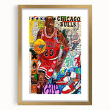 Vibrant Pop Art Wall Art – Colorful Michael Jordan Canvas