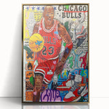 Vibrant Pop Art Wall Art – Colorful Michael Jordan Canvas