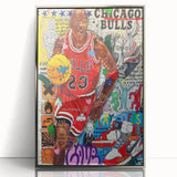 Vibrant Pop Art Wall Art – Colorful Michael Jordan Canvas