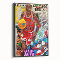 Vibrant Pop Art Wall Art – Colorful Michael Jordan Canvas