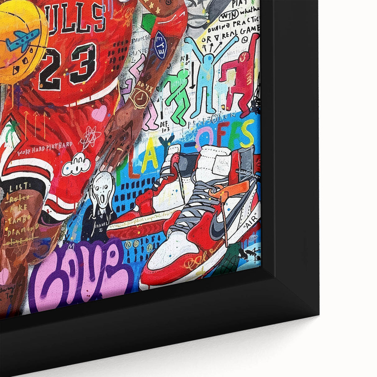 Vibrant Pop Art Wall Art – Colorful Michael Jordan Canvas