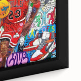 Vibrant Pop Art Wall Art – Colorful Michael Jordan Canvas