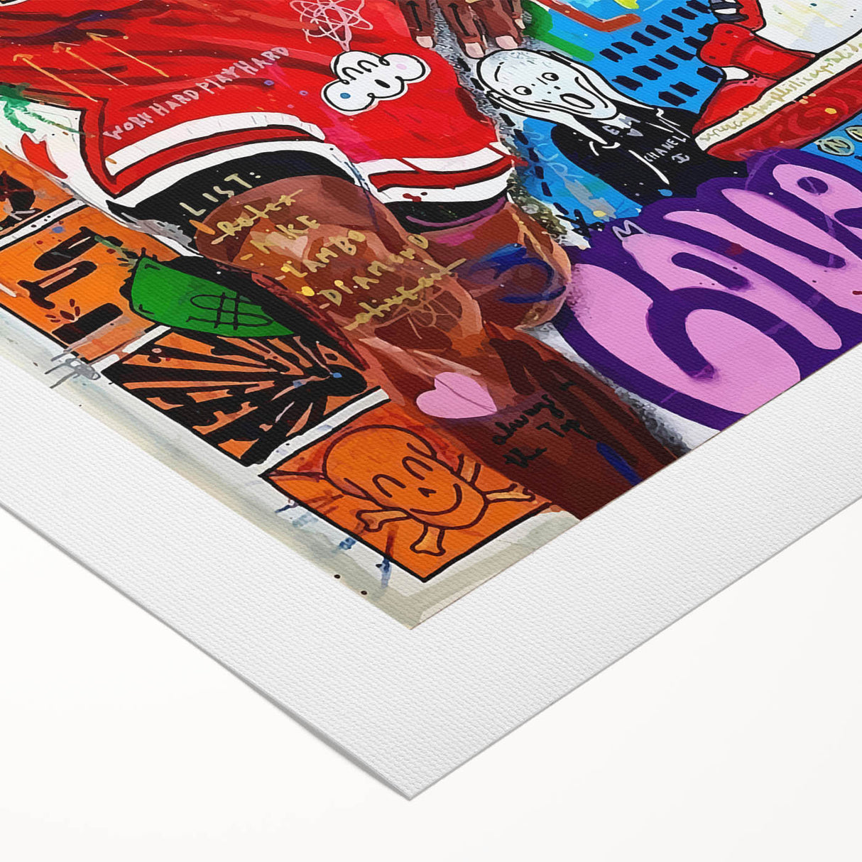 Vibrant Pop Art Wall Art – Colorful Michael Jordan Canvas