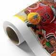 Vibrant Pop Art Wall Art – Colorful Michael Jordan Canvas