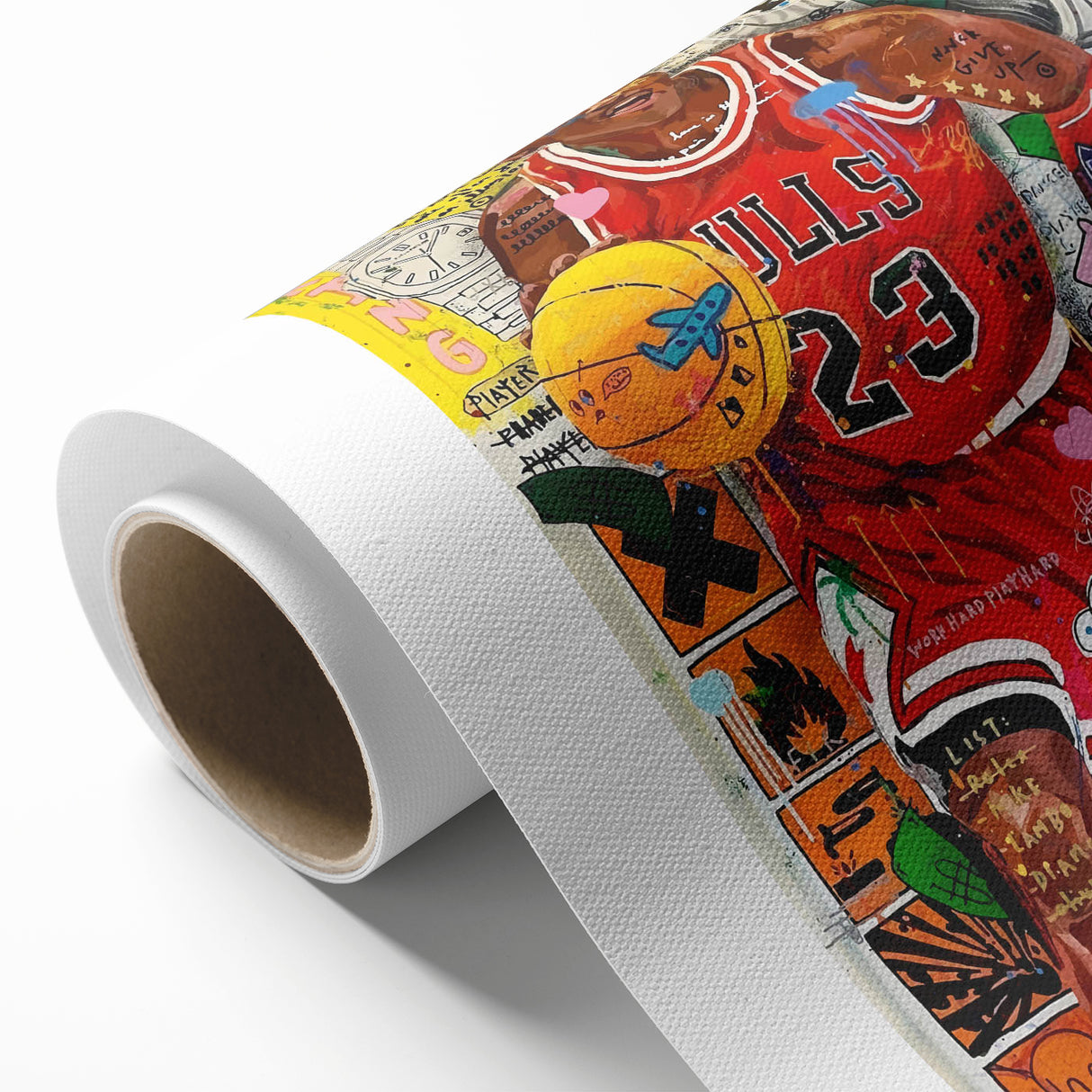 Vibrant Pop Art Wall Art – Colorful Michael Jordan Canvas