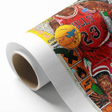 Vibrant Pop Art Wall Art – Colorful Michael Jordan Canvas