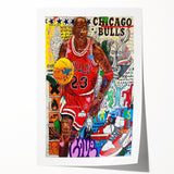 Vibrant Pop Art Wall Art – Colorful Michael Jordan Canvas