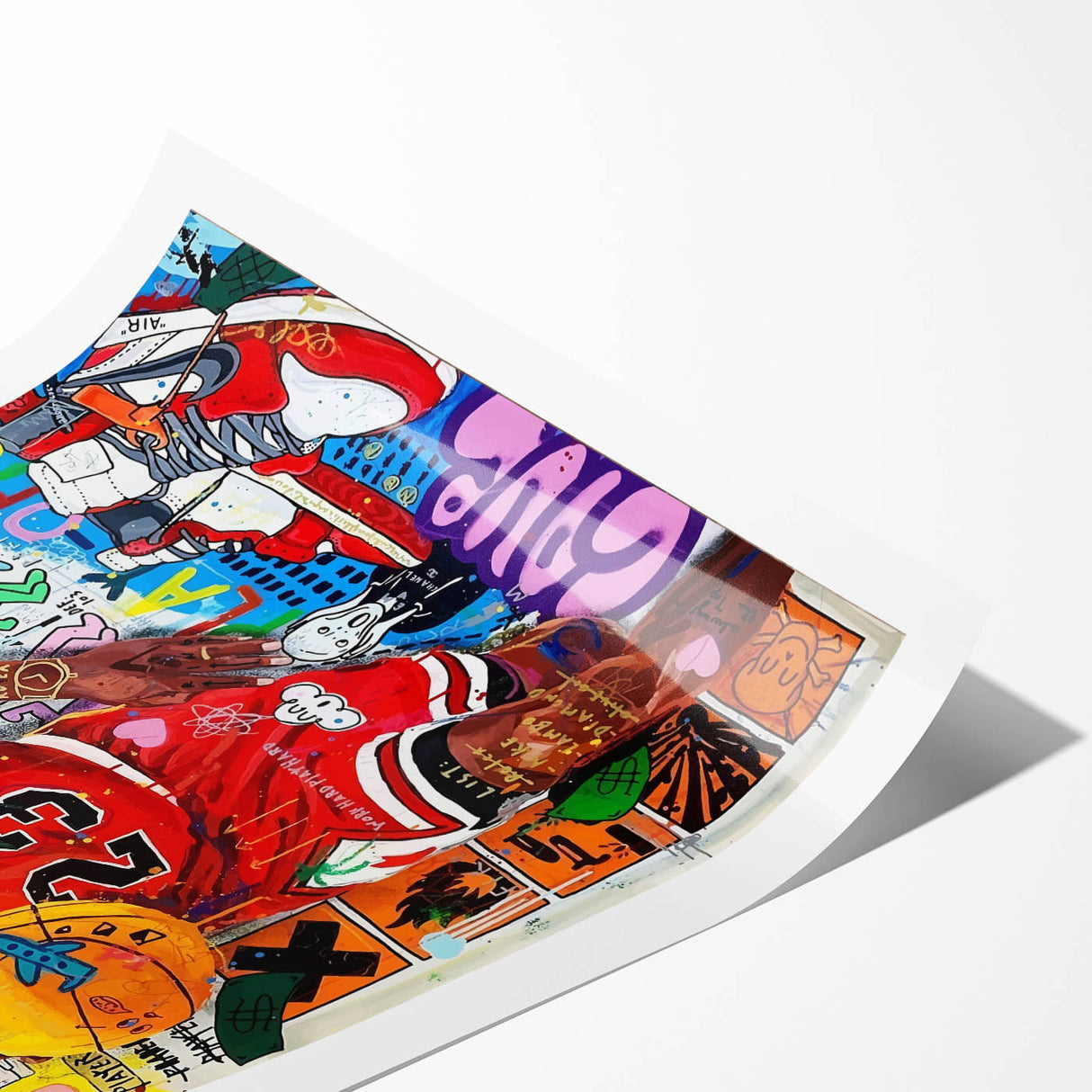 Vibrant Pop Art Wall Art – Colorful Michael Jordan Canvas
