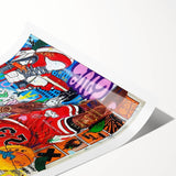 Vibrant Pop Art Wall Art – Colorful Michael Jordan Canvas
