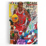 Vibrant Pop Art Wall Art – Colorful Michael Jordan Canvas