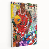 Vibrant Pop Art Wall Art – Colorful Michael Jordan Canvas