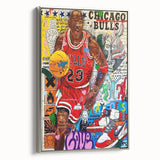Vibrant Pop Art Wall Art – Colorful Michael Jordan Canvas