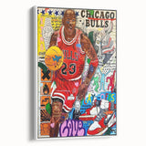 Vibrant Pop Art Wall Art – Colorful Michael Jordan Canvas
