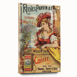 Retro Coffee Ad Wall Art - Vintage Reeves, Parvin & Co Print