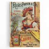 Retro Coffee Ad Wall Art - Vintage Reeves, Parvin & Co Print