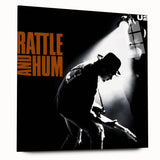 Retro U2 Rattle and Hum Poster - Vintage Music Wall Art