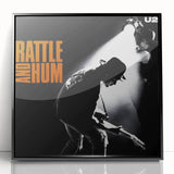 Retro U2 Rattle and Hum Poster - Vintage Music Wall Art