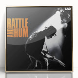 Retro U2 Rattle and Hum Poster - Vintage Music Wall Art