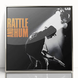 Retro U2 Rattle and Hum Poster - Vintage Music Wall Art