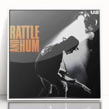 Retro U2 Rattle and Hum Poster - Vintage Music Wall Art