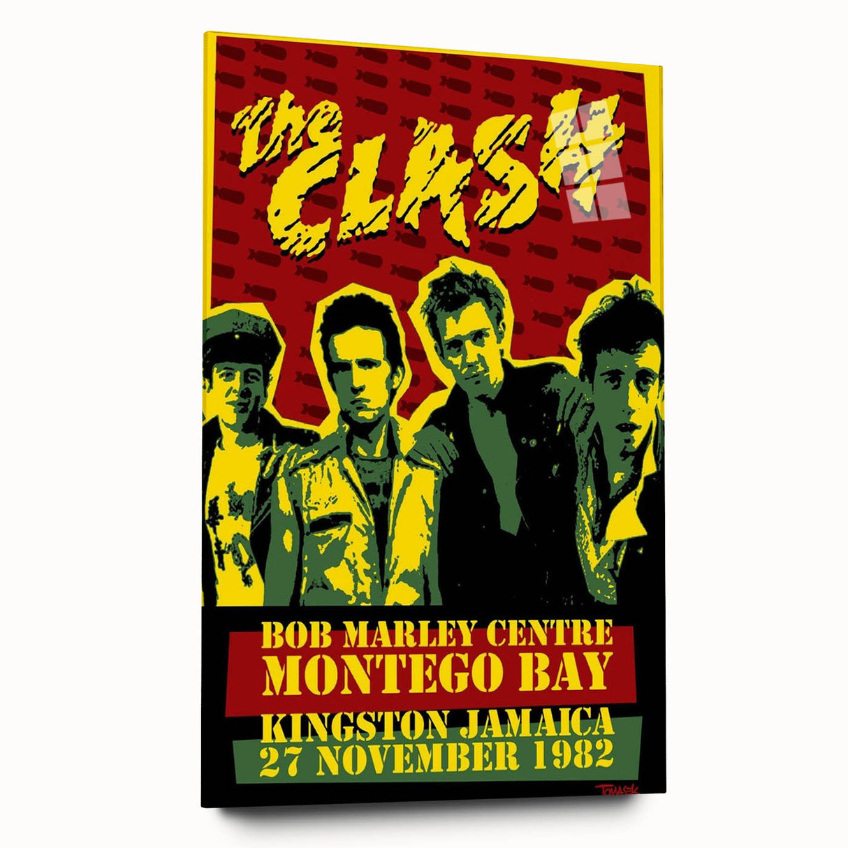 The Clash Bob Marley Centre Poster | Retro Punk Rock Wall Art