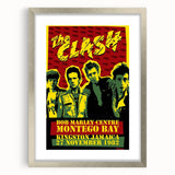 The Clash Bob Marley Centre Poster | Retro Punk Rock Wall Art