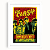 The Clash Bob Marley Centre Poster | Retro Punk Rock Wall Art
