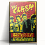 The Clash Bob Marley Centre Poster | Retro Punk Rock Wall Art