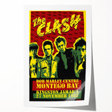 The Clash Bob Marley Centre Poster | Retro Punk Rock Wall Art