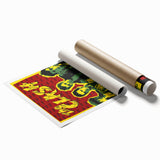 The Clash Bob Marley Centre Poster | Retro Punk Rock Wall Art