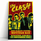 The Clash Bob Marley Centre Poster | Retro Punk Rock Wall Art
