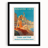 Retro Atlantic City Beach Poster – Vintage Prints & Seaside Wall Art