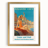 Retro Atlantic City Beach Poster – Vintage Prints & Seaside Wall Art