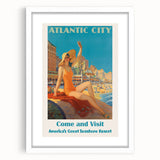Retro Atlantic City Beach Poster – Vintage Prints & Seaside Wall Art