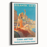 Retro Atlantic City Beach Poster – Vintage Prints & Seaside Wall Art