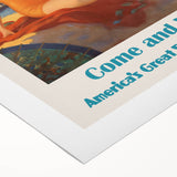 Retro Atlantic City Beach Poster – Vintage Prints & Seaside Wall Art