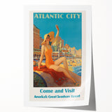 Retro Atlantic City Beach Poster – Vintage Prints & Seaside Wall Art