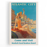Retro Atlantic City Beach Poster – Vintage Prints & Seaside Wall Art