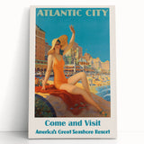 Retro Atlantic City Beach Poster – Vintage Prints & Seaside Wall Art