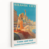 Retro Atlantic City Beach Poster – Vintage Prints & Seaside Wall Art
