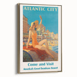 Retro Atlantic City Beach Poster – Vintage Prints & Seaside Wall Art