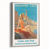 Retro Atlantic City Beach Poster – Vintage Prints & Seaside Wall Art
