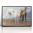 Greyhounds of the Comte de Choiseul Realism Art - Courbet Canvas Print