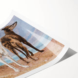 Greyhounds of the Comte de Choiseul Realism Art - Courbet Canvas Print