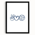 Volleyball-Themed Boys Room Wall Art – Kids Wall Art Prints