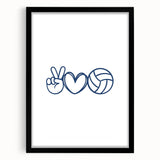 Volleyball-Themed Boys Room Wall Art – Kids Wall Art Prints