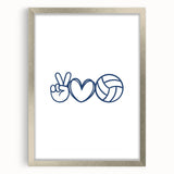 Volleyball-Themed Boys Room Wall Art – Kids Wall Art Prints