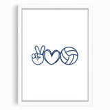 Volleyball-Themed Boys Room Wall Art – Kids Wall Art Prints